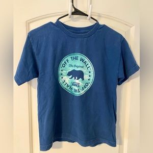 Vans boys t-shirt Medium, blue